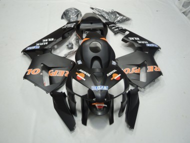 2003-2004 Matte Black Repsol Honda CBR600RR Motorcycle Fairings