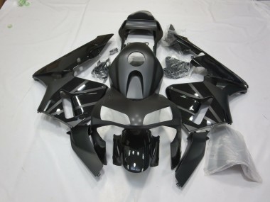 2003-2004 Matte Black With Logos Honda CBR600RR Motorcycle Fairings