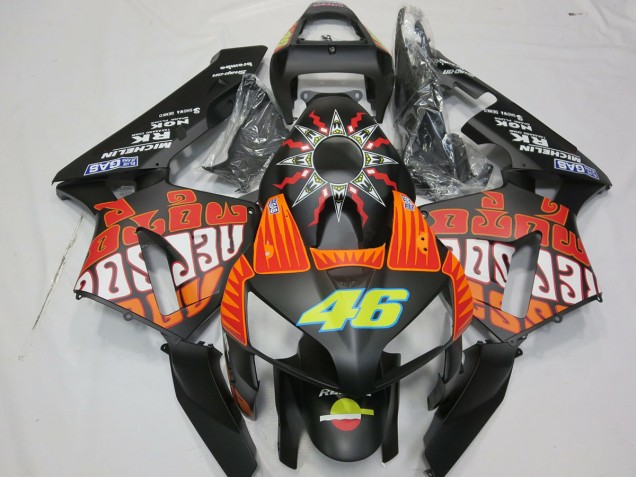 2003-2004 Matte Rossi Design Honda CBR600RR Motorcycle Fairings 2003-2004 Matte Rossi Design Honda CBR600RR Motorcycle Fairings
