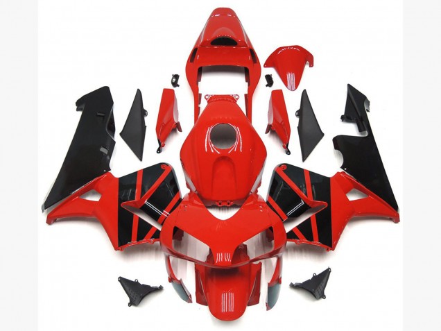 2003-2004 OEM Style Red Black Honda CBR600RR Motorcycle Fairings 2003-2004 OEM Style Red Black Honda CBR600RR Motorcycle Fairings