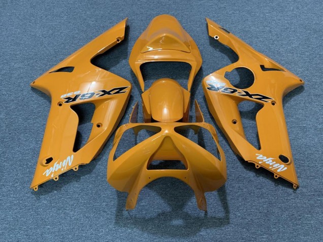 2003-2004 Orange Kawasaki ZX6R Motorcycle Fairings 2003-2004 Orange Kawasaki ZX6R Motorcycle Fairings