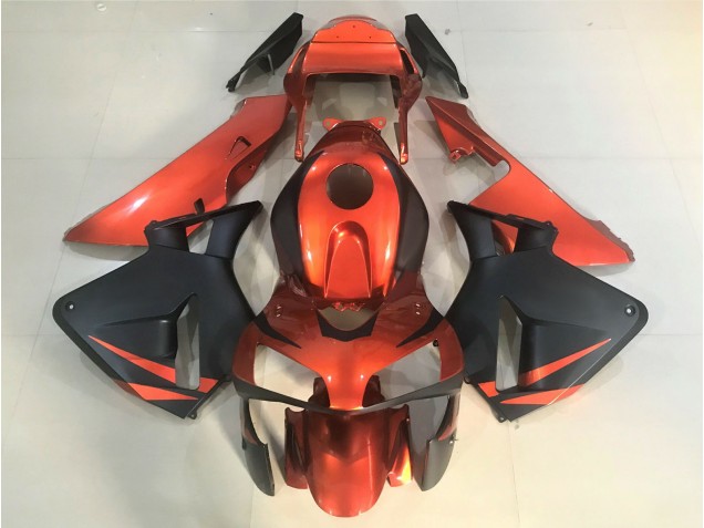 2003-2004 Orange and Matte Black Honda CBR600RR Motorcycle Fairings 2003-2004 Orange and Matte Black Honda CBR600RR Motorcycle Fairings
