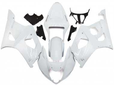 2003-2004 Plain Gloss White Style Suzuki GSXR 1000 Motorcycle Fairings