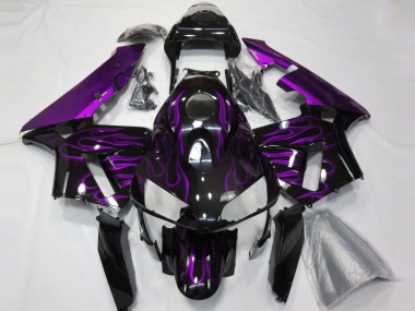 2003-2004 Purple Flames Honda CBR600RR Motorcycle Fairings