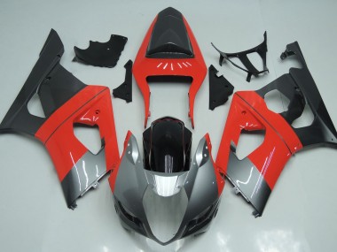 2003-2004 Red Silver and Black Suzuki GSXR 1000 Motorcycle Fairings