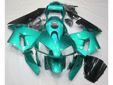 2003-2004 Teal Plain Honda CBR600RR Motorcycle Fairings