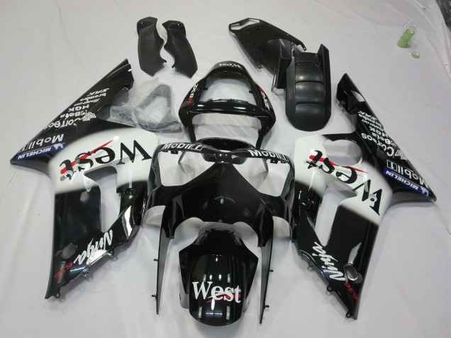 2003-2004 West Kawasaki ZX6R Motorcycle Fairings 2003-2004 West Kawasaki ZX6R Motorcycle Fairings