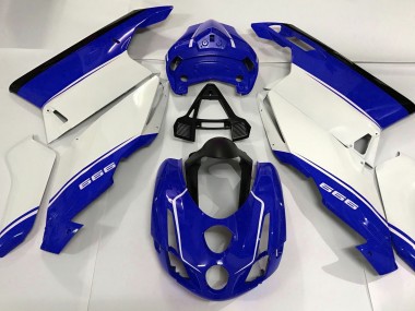 2003-2004 White Blue and Black Ducati 749 999 Motorcycle Fairings