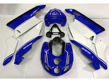 2003-2004 White Blue and Black Ducati 749 999 Motorcycle Fairings