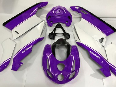 2003-2004 White Purple and Black Ducati 749 999 Motorcycle Fairings