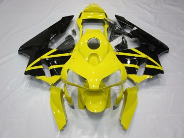 2003-2004 Yellow & Black OEM Style Honda CBR600RR Motorcycle Fairings