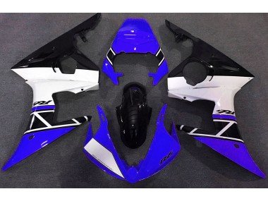 2003-2005 Blue White and Black Yamaha R6 Motorcycle Fairings
