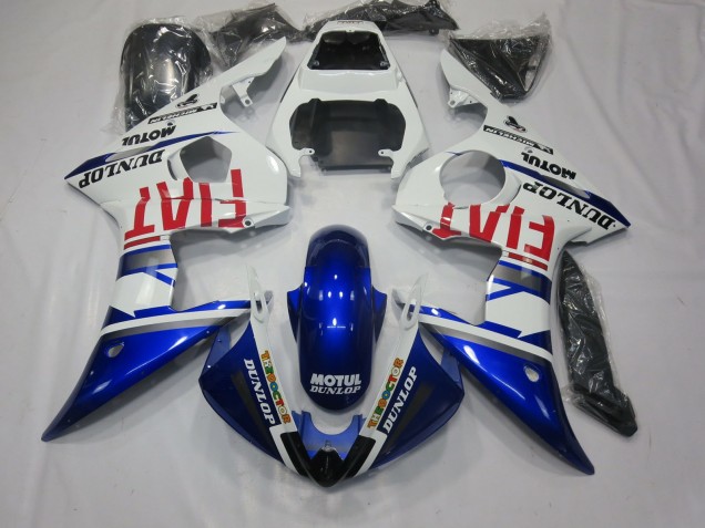 2003-2005 Fiat Deep Blue Yamaha R6 Motorcycle Fairings 2003-2005 Fiat Deep Blue Yamaha R6 Motorcycle Fairings