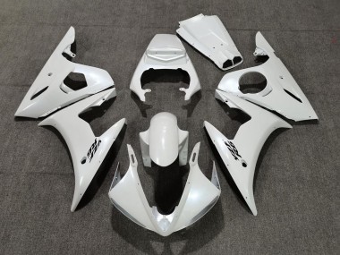 2003-2005 Pearl White Yamaha R6 Motorcycle Fairings