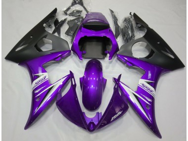 2003-2005 Purple & White Yamaha R6 Motorcycle Fairings