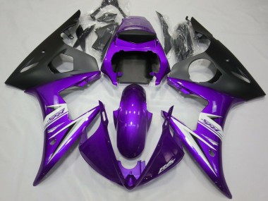 2003-2005 Purple & White Yamaha R6 Motorcycle Fairings