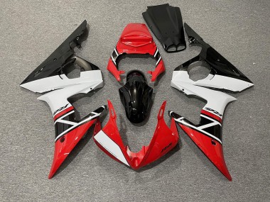 2003-2005 Red White and Black Yamaha R6 Motorcycle Fairings