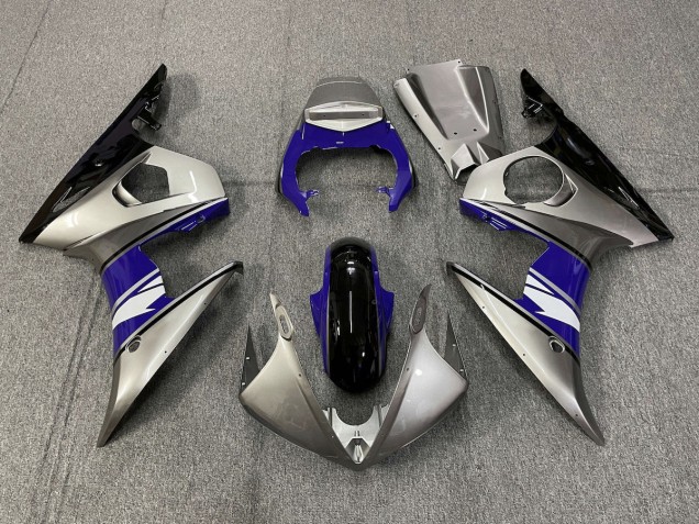 2003-2005 Silver and Purple style Yamaha R6 Motorcycle Fairings 2003-2005 Silver and Purple style Yamaha R6 Motorcycle Fairings