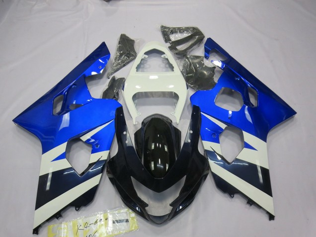2004-2005 Blue White GSXR Suzuki GSXR 600-750 Motorcycle Fairings 2004-2005 Blue White GSXR Suzuki GSXR 600-750 Motorcycle Fairings