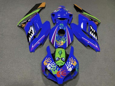 2004-2005 Dark Blue Shark Honda CBR1000RR Motorcycle Fairings