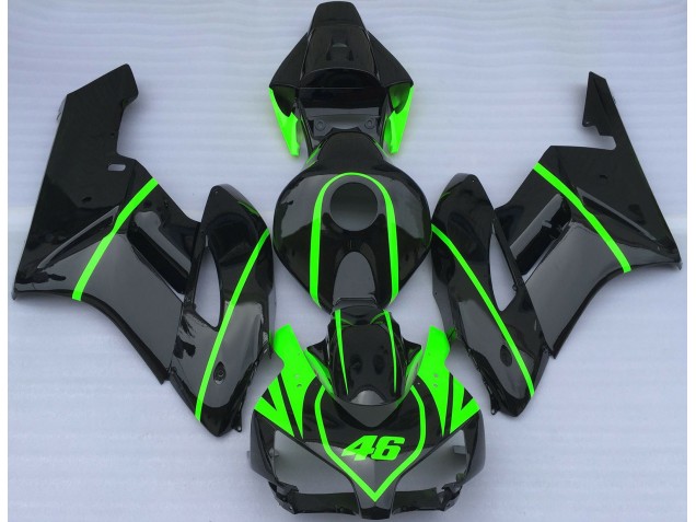 2004-2005 Gloss Black & High Viz Green Honda CBR1000RR Motorcycle Fairings 2004-2005 Gloss Black & High Viz Green Honda CBR1000RR Motorcycle Fairings