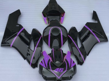 2004-2005 Gloss Black & Purple Honda CBR1000RR Motorcycle Fairings