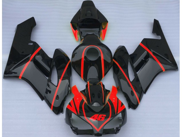 2004-2005 Gloss Black & Red Honda CBR1000RR Motorcycle Fairings 2004-2005 Gloss Black & Red Honda CBR1000RR Motorcycle Fairings