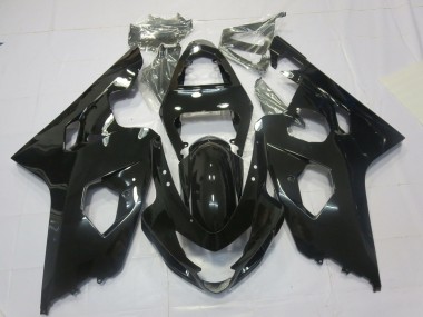 2004-2005 Gloss Black Suzuki GSXR 600-750 Motorcycle Fairings