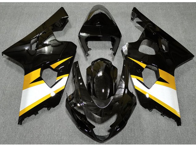 2004-2005 Gloss Black & Yellow Suzuki GSXR 600-750 Motorcycle Fairings 2004-2005 Gloss Black & Yellow Suzuki GSXR 600-750 Motorcycle Fairings