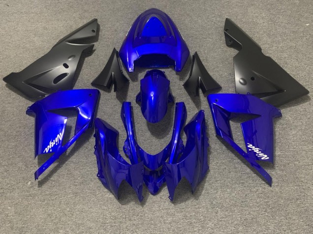 2004-2005 Gloss Blue and Black Kawasaki ZX10R Motorcycle Fairings 2004-2005 Gloss Blue and Black Kawasaki ZX10R Motorcycle Fairings