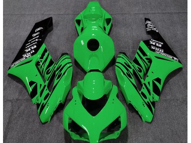 2004-2005 Gloss Green Flame Honda CBR1000RR Motorcycle Fairings