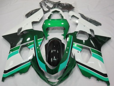 2004-2005 Gloss Green & Green Suzuki GSXR 600-750 Motorcycle Fairings