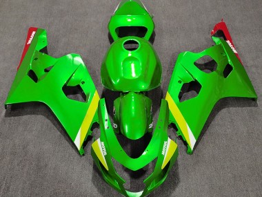 2004-2005 Gloss Green Suzuki GSXR 600-750 Motorcycle Fairings