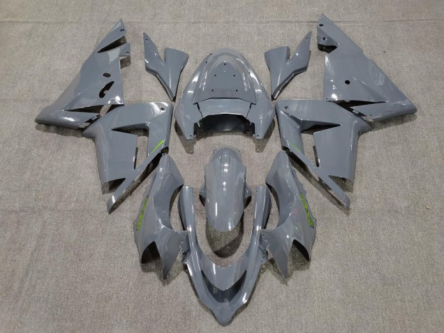 2004-2005 Gloss Grey & Green Kawasaki ZX10R Motorcycle Fairings 2004-2005 Gloss Grey & Green Kawasaki ZX10R Motorcycle Fairings