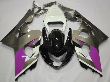 2004-2005 Gloss Grey Suzuki GSXR 600-750 Motorcycle Fairings