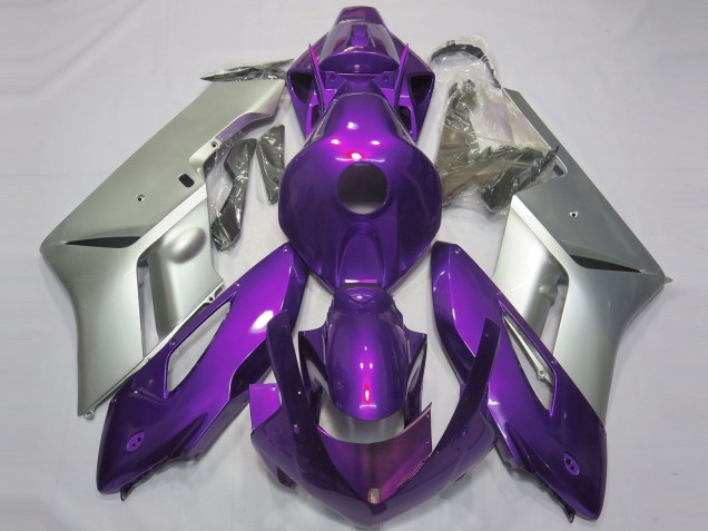 2004-2005 Gloss Purple and Silver Honda CBR1000RR Motorcycle Fairings 2004-2005 Gloss Purple and Silver Honda CBR1000RR Motorcycle Fairings