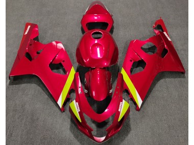 2004-2005 Gloss Red Suzuki GSXR 600-750 Motorcycle Fairings