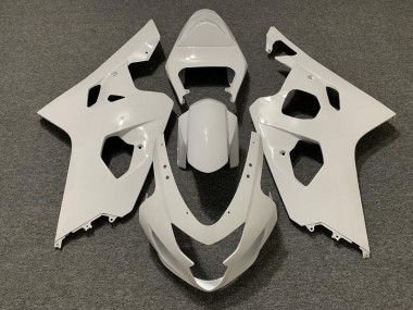 2004-2005 Gloss White Suzuki GSXR 600-750 Motorcycle Fairings