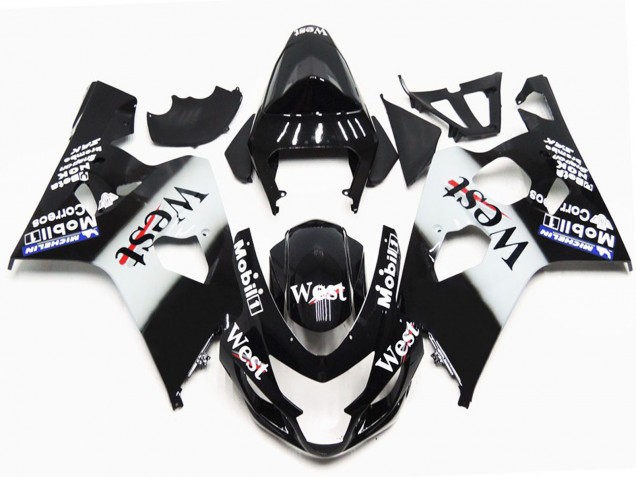 2004-2005 Gloss west OEM Style Suzuki GSXR 600-750 Motorcycle Fairings 2004-2005 Gloss west OEM Style Suzuki GSXR 600-750 Motorcycle Fairings
