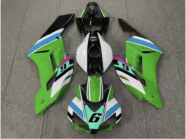 2004-2005 Green 6 Honda CBR1000RR Motorcycle Fairings 2004-2005 Green 6 Honda CBR1000RR Motorcycle Fairings