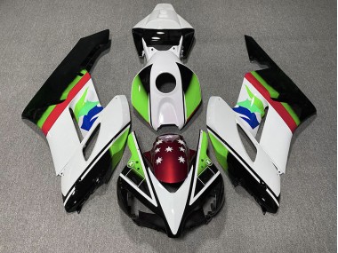 2004-2005 Green and Red Flag Honda CBR1000RR Motorcycle Fairings