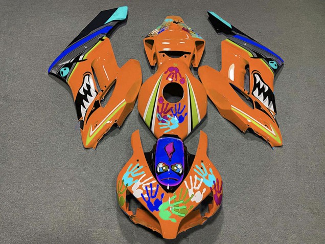 2004-2005 Orange Shark Honda CBR1000RR Motorcycle Fairings 2004-2005 Orange Shark Honda CBR1000RR Motorcycle Fairings
