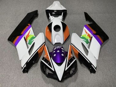 2004-2005 Orange and Purple Flag Honda CBR1000RR Motorcycle Fairings