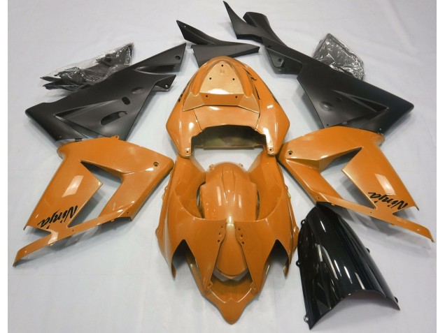 2004-2005 Pearl Orange & Black Kawasaki ZX10R Motorcycle Fairings 2004-2005 Pearl Orange & Black Kawasaki ZX10R Motorcycle Fairings