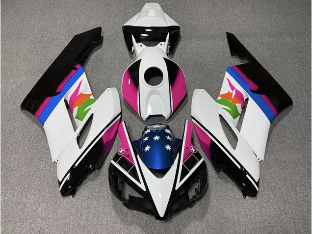 2004-2005 Pink and Blue Flag Honda CBR1000RR Motorcycle Fairings 2004-2005 Pink and Blue Flag Honda CBR1000RR Motorcycle Fairings
