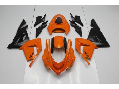 2004-2005 Plain Orange Ninja Kawasaki ZX10R Motorcycle Fairings