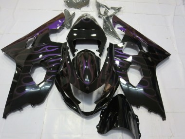 2004-2005 Purple Flame Suzuki GSXR 600-750 Motorcycle Fairings