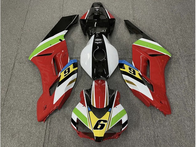 2004-2005 Red 6 Honda CBR1000RR Motorcycle Fairings 2004-2005 Red 6 Honda CBR1000RR Motorcycle Fairings