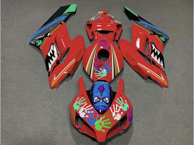 2004-2005 Red Shark Honda CBR1000RR Motorcycle Fairings 2004-2005 Red Shark Honda CBR1000RR Motorcycle Fairings