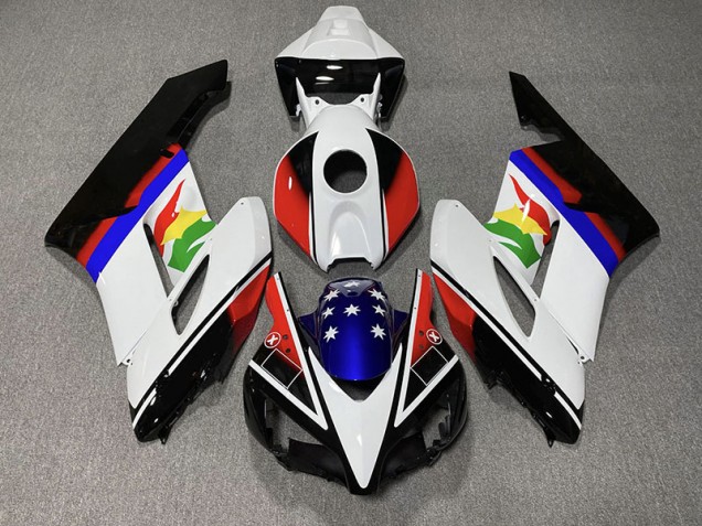 2004-2005 Red and Blue Flag Honda CBR1000RR Motorcycle Fairings 2004-2005 Red and Blue Flag Honda CBR1000RR Motorcycle Fairings